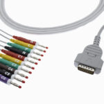 PHILLIPS 10 LEAD ECG PATIENT CABLE – 4 MM BANANA – 22K.R