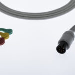 6 PIN 3 Lead Snap Type ECG Monitor Cable