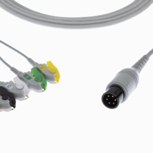 6 PIN 5 Lead Snap Type ECG Monitor Cable