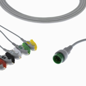 Hwatime 6 pin 5 Lead Clip Type ECG Monitor cable / 22EMHT6P5GI