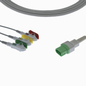 Datascope 12 Pin 3 Lead Clip Type ECG Monitor Cable