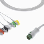 Mindray T5 12 pin 5 Lead Snap Type ECG Monitor Cable